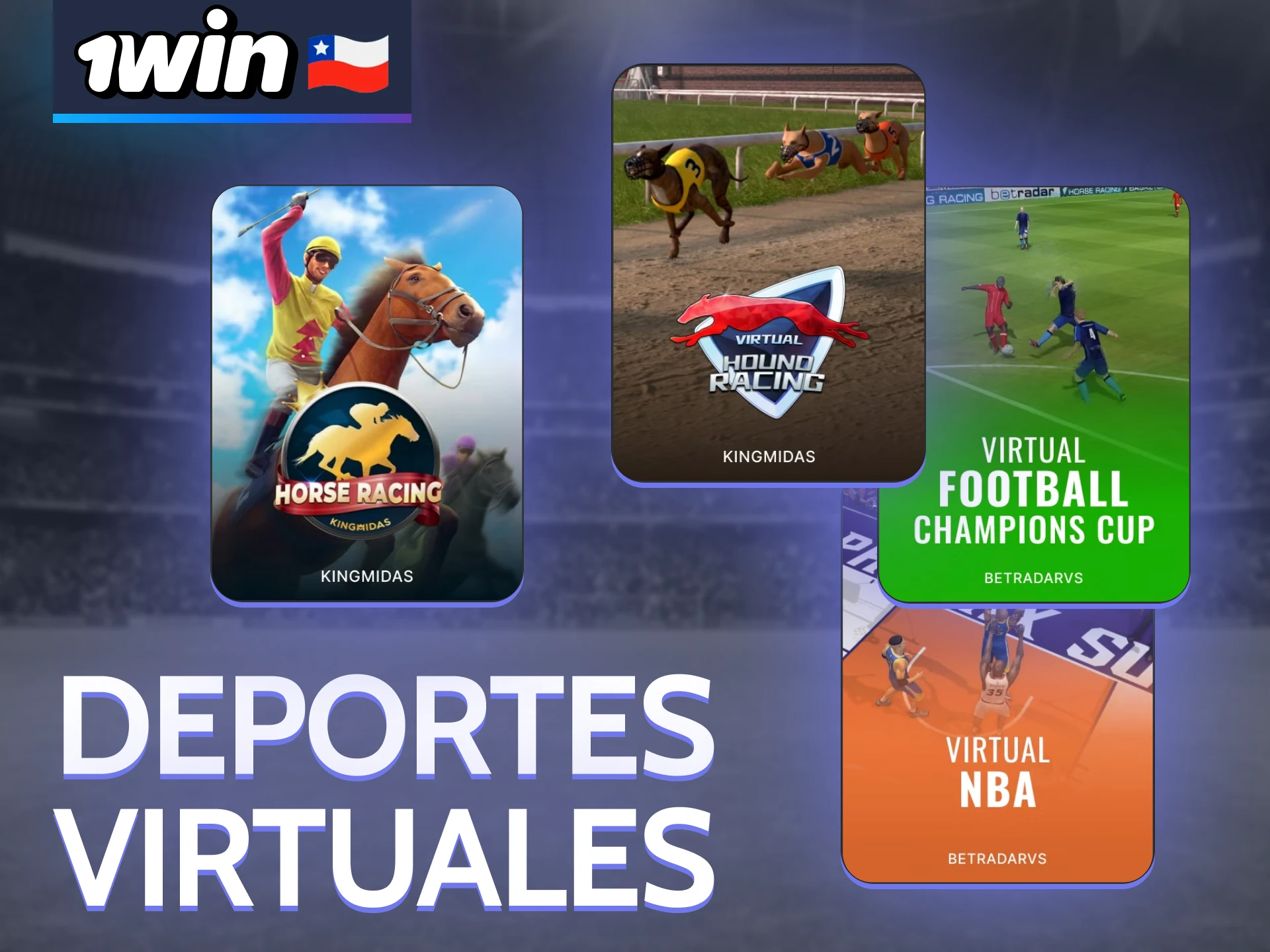 1Win ofrece una sección especial para deportes virtuales.